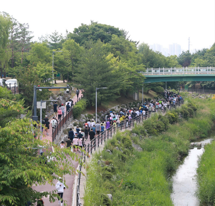 제11회 남양주시 다산2동 사랑의 걷기대회 현장