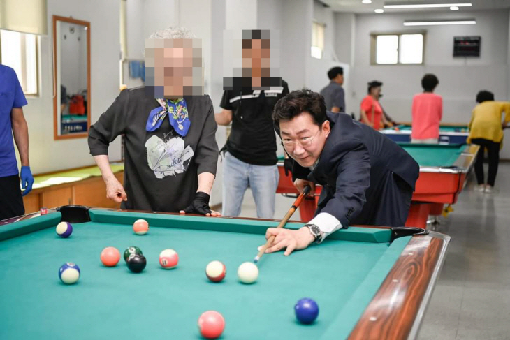원강수 시장 급식봉사 후