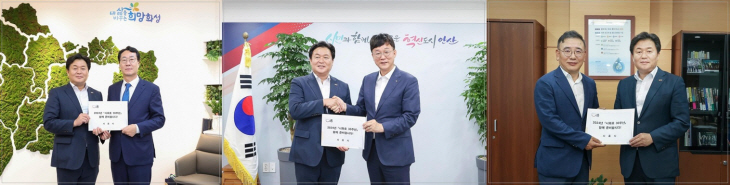 임병택 시흥시장 화성시장, 안산시장, 한국수자원공사 방문
