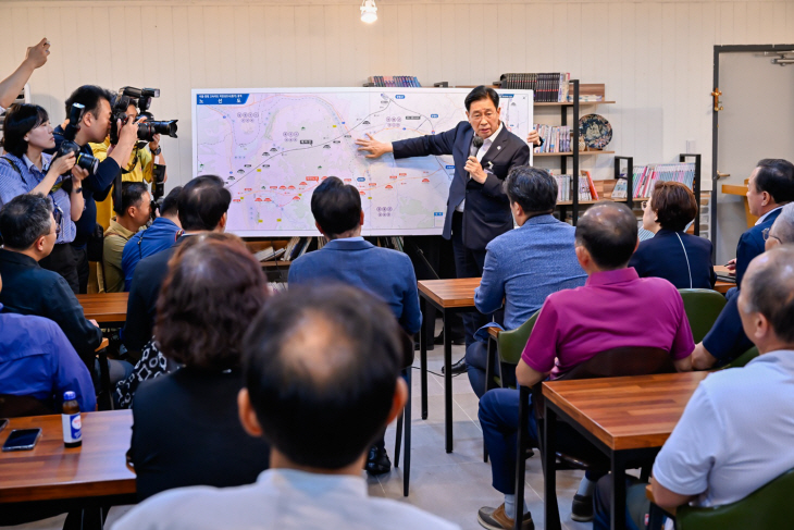 국민의힘 14일 서울~양평고속도로 양서면 주민설명회 현장