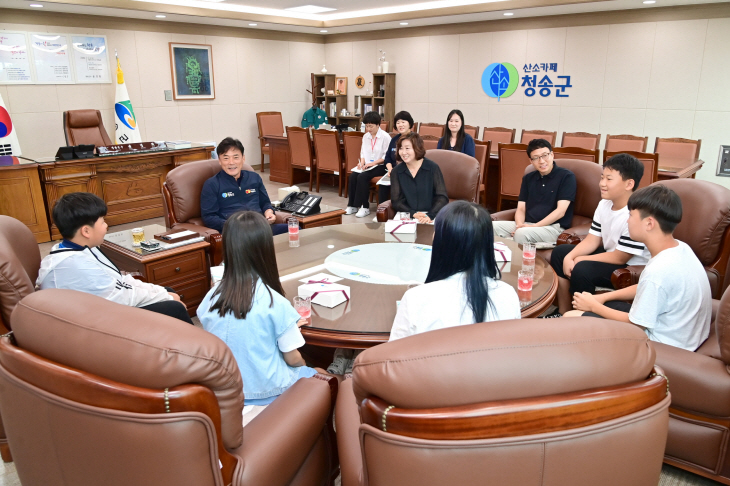 윤경희 청송군수, 초등학생들과 특별한 만남