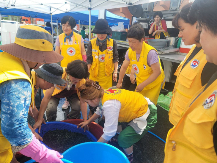 예천군대한적십자사봉사회 급식 봉사