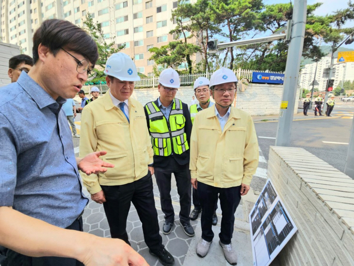 최대호 안양시장 21일 침수위험 자동차단시스템 현장점검