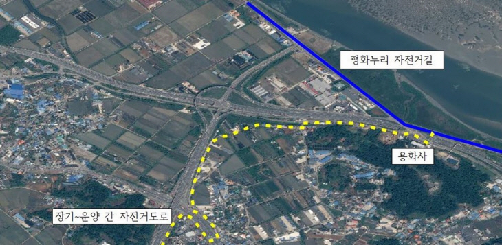김포시 장기-운양 간 자전거도로 2.8km 구간 정비