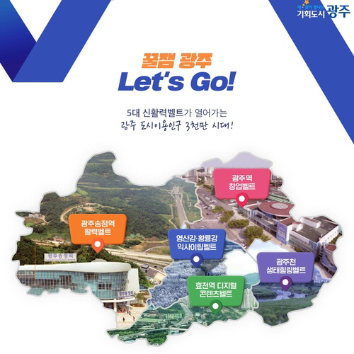 광주 5대 신활력벹트 개념도