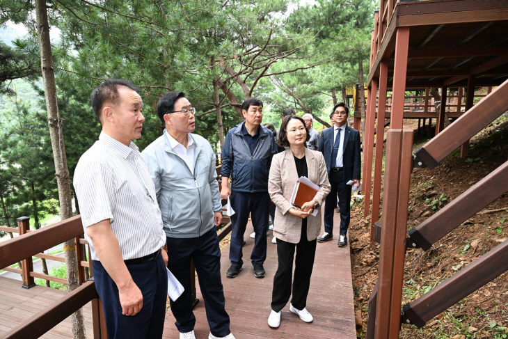 양주시 25일 신암저수지 숲속야영장 현장간부회의 개최