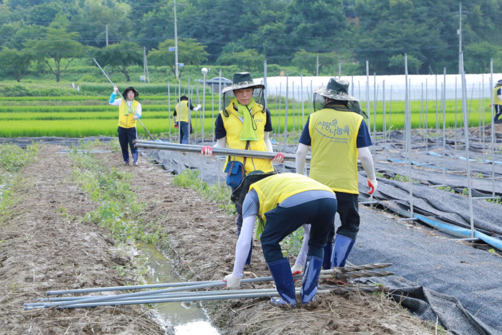 산단공 수해복구 지원