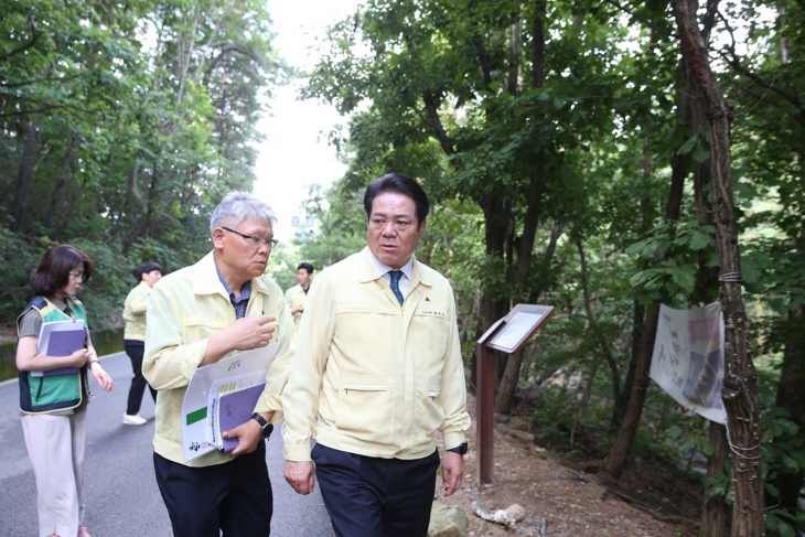 최대호 안양시장 26일 산사태 취약지역 현장점검
