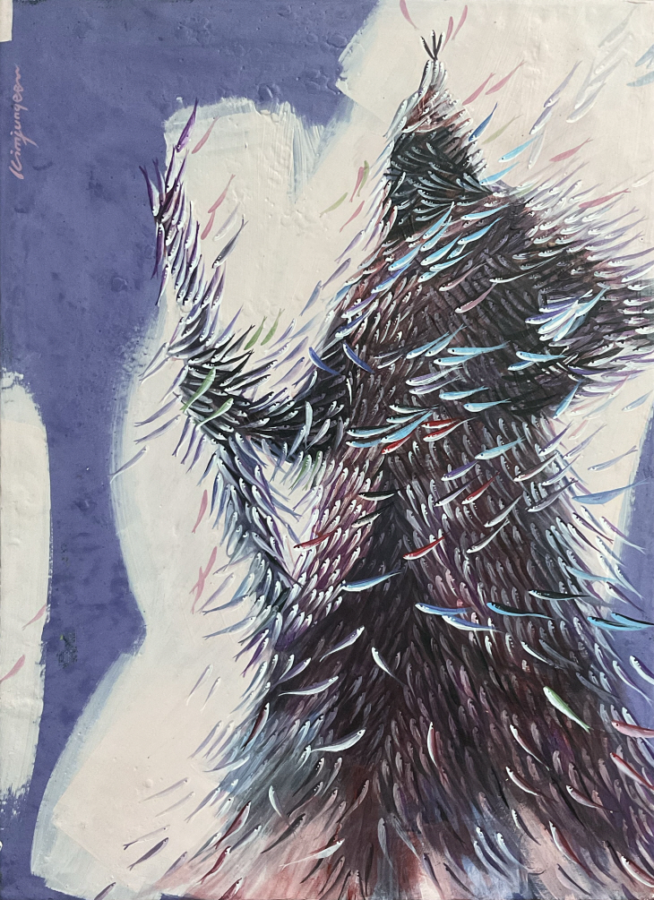 pixel 717 Acrylic on canvas 45.5x33.4 2023