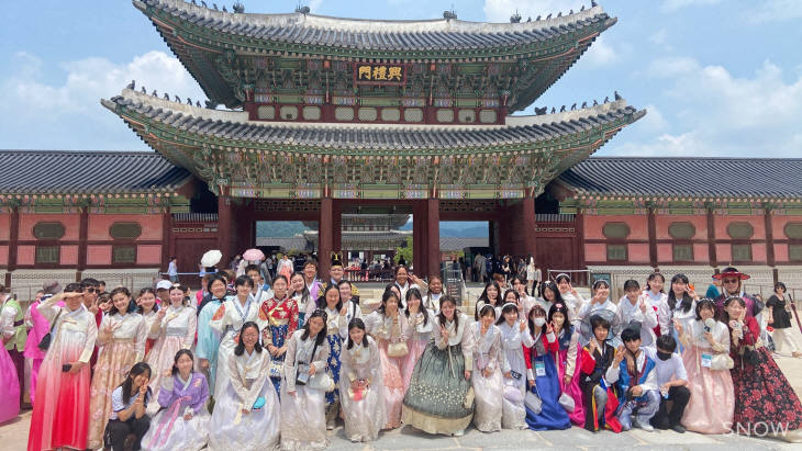 제20회 부천국제청소년홈스테이 경복궁 방문