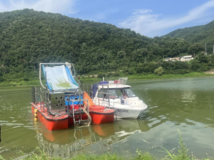 소양호 녹조 차단, 조류 제거선 1대