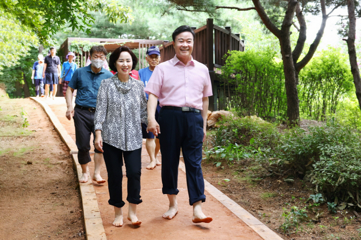 의왕시 포일숲속공원 황톳길