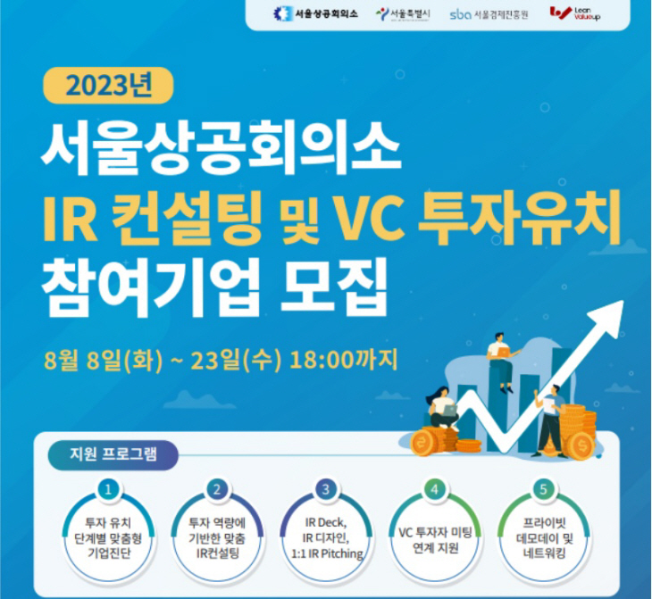 서울상의 ‘스타트업 투자유치 지원사업’ 포스터.