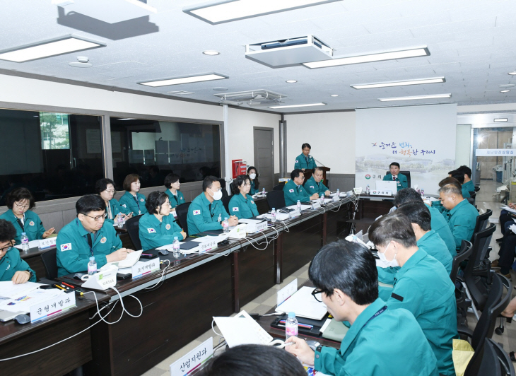백경현 구리시장 9일 태풍 ‘카눈’ 긴급 대책회의 주재