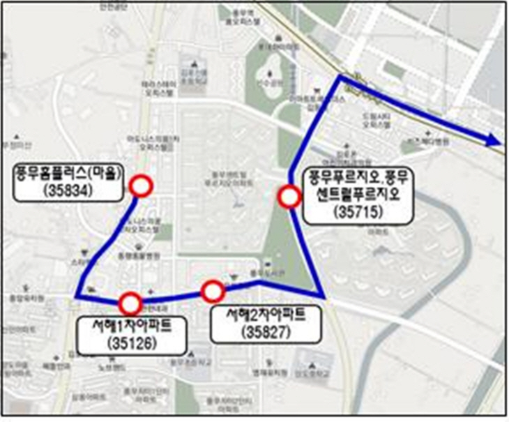 서울동행버스 서울02번 노선도
