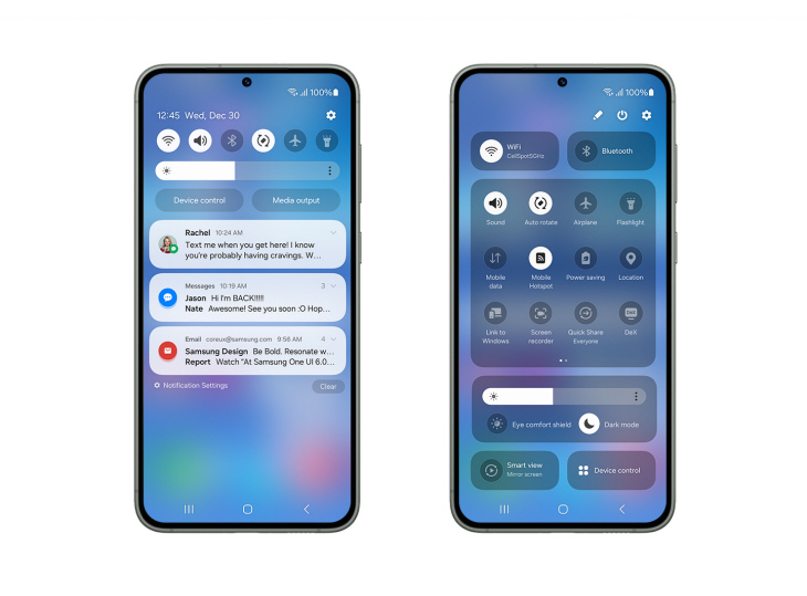 간결해진 디자인과 개선된 사용을 지원하는 One UI 6 이미지