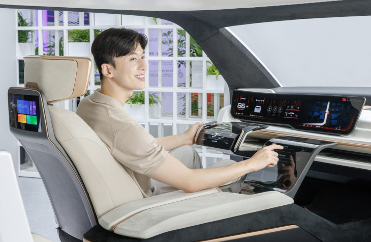 0816 [사진1] LG디스플레이 차량용 OLED 자율주행 콕핏