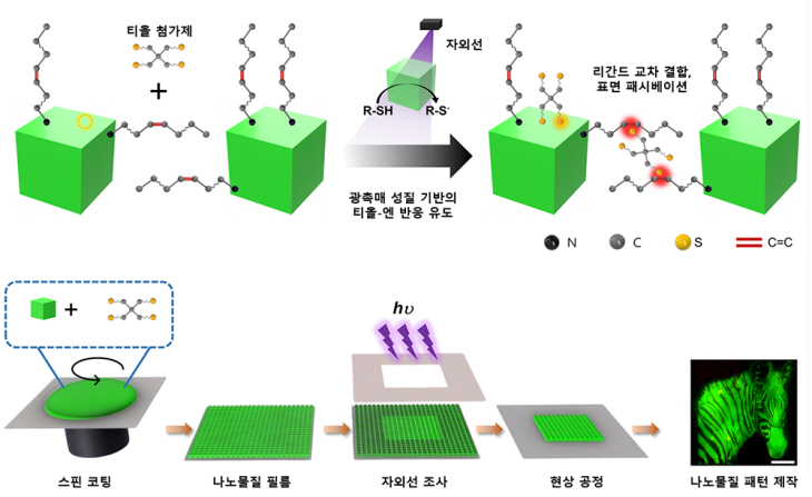 그림 2. 다이렉트 광촉매 패터닝의 원리 및 공정 개요도