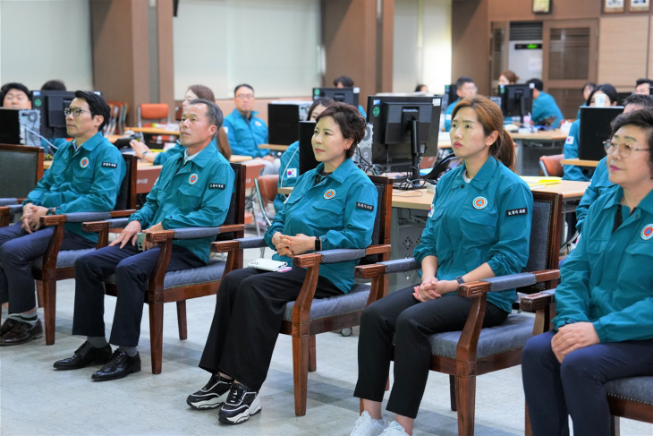 포천시의회 21일 ‘2023 을지연습’ 종합상황실 격려방문