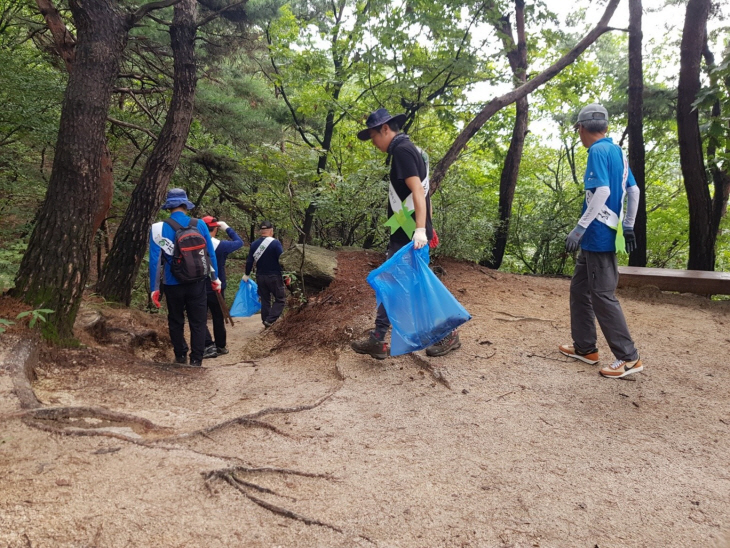 남양주시 가을맞이 산림정화-산림보호 캠페인 현장