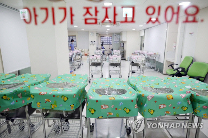 서울의 한 대형병원 신생아실