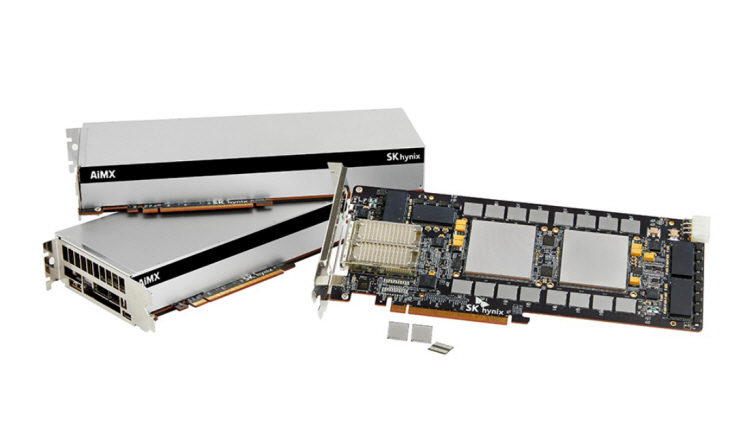 SK하이닉스가 GDDR6-AiM을 여러 개 연결해 성능을 한층 개선한