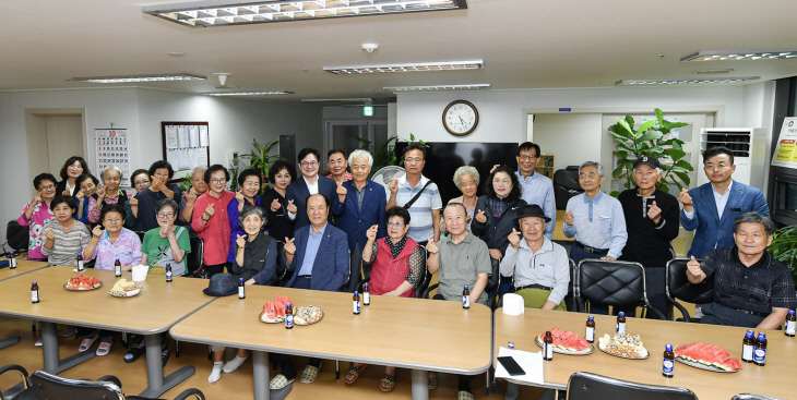 김병수 김포시장 27일 마산동 소재 경로당 방문