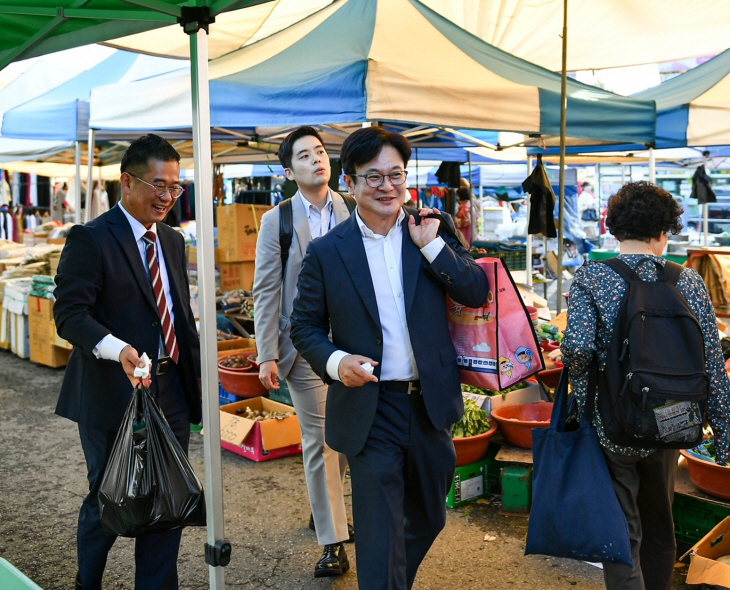 김병수 김포시장 27일 김포5일장 방문