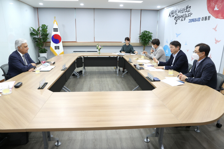 오바이스 샤마드 유엔기후변화협약 부총장 고양특례시 방문