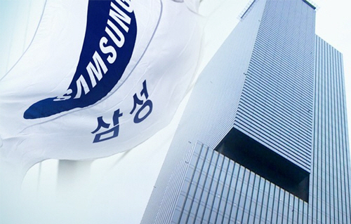 삼성전자 깃발_건물