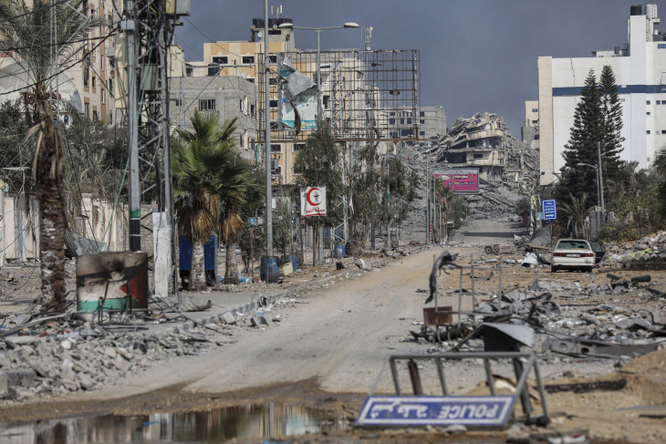 Israel Palestinians <YONHAP NO-0397> (AP)