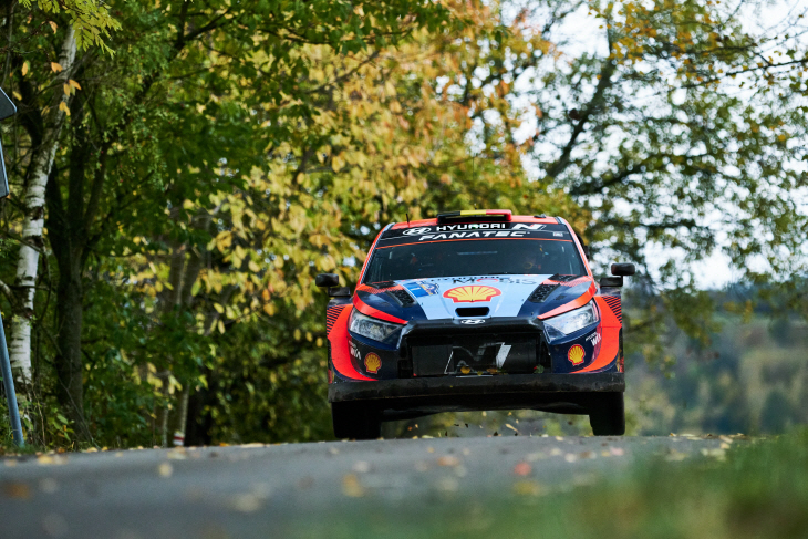2023 WRC 중부 유럽 랠리에 참가한 현대차 'i20 N Rally1 하이
