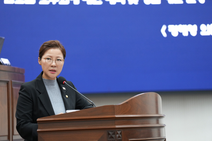 정혜영 하남시의회 의원 8일 시정질문