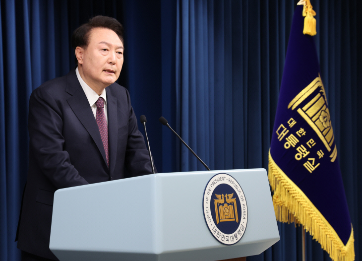 2030 엑스포 부산 유치 실패 관련 담화하는 윤석열 대통령