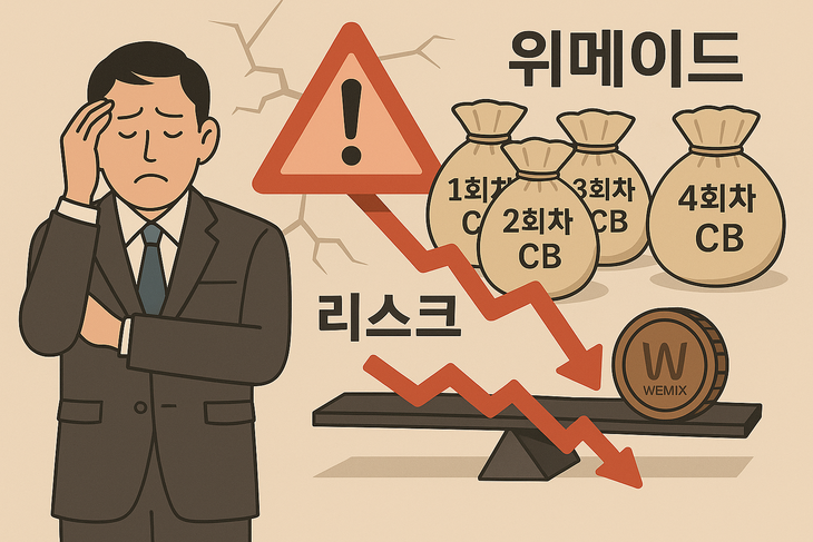 위메이드, 1~3회차 CB 조기상환에 이어 4회차 CB도 '리스크' - 뉴스 썸네일 이미지