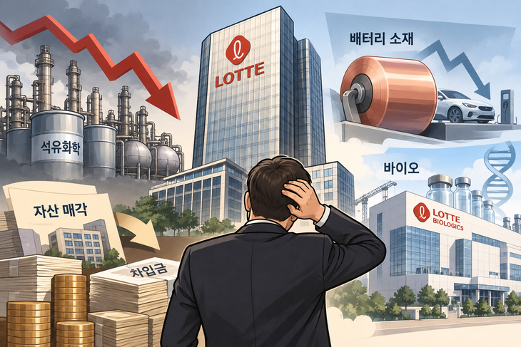 롯데, 재무구조 개선에도 여전한 차입금...바이오 수익화 과제 [크레딧첵... - 뉴스 썸네일 이미지