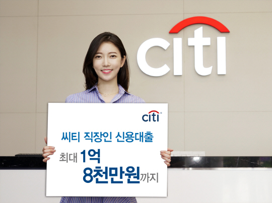 한국씨티은행 직장인신용대출 한도증액