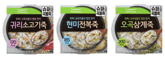 [사진2] 편의점 전용 제품으로 출시된 용기형 슈퍼곡물죽 3종