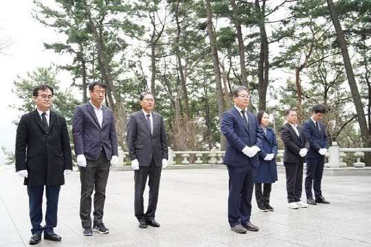 민주당 양산갑 이재영···양산경제 상징 ‘남부시장’ 방문