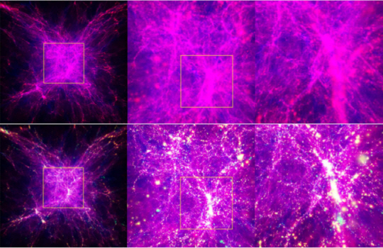 3_중성미자의 여부에 따라 달라지는 시뮬레이션 모습