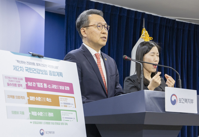 박민수 복지부 2차관, 제2차 건강보험 종합계획 발표