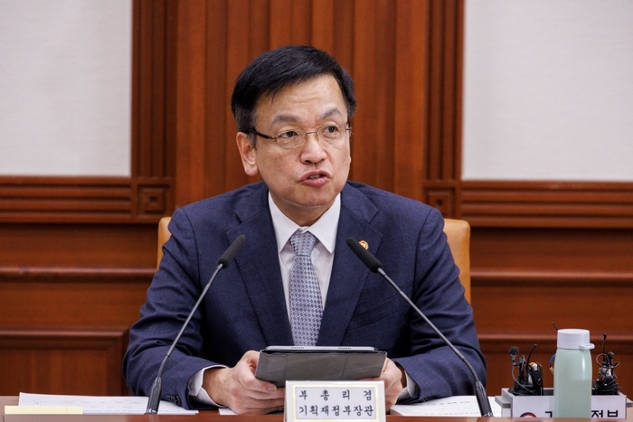 대외경제장관회의에서 발언하는 최상목 부총리