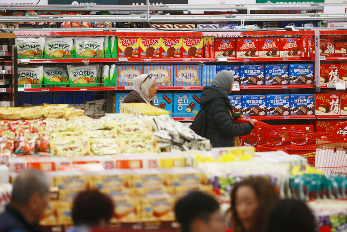 지난달 식료품 물가 1년 전보다 6.0% 상승