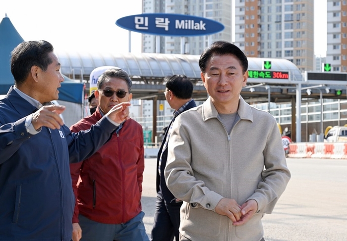 김동근 의정부시장 민락톨게이트에 들러 회차로 개방 가능 여부 고찰