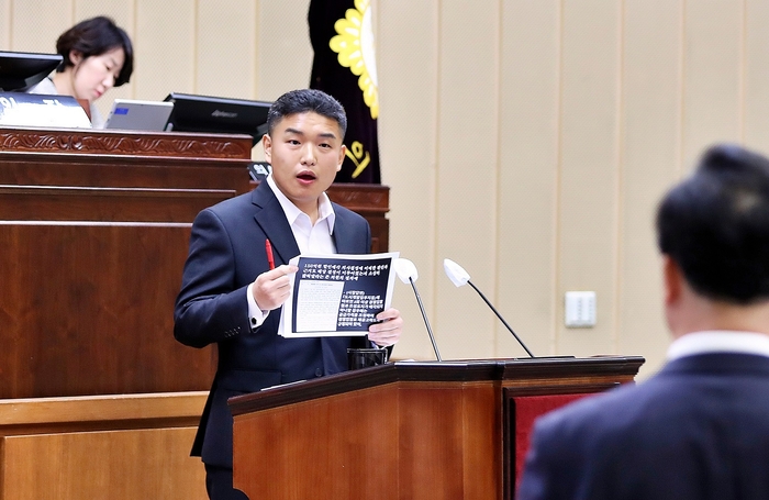 한채훈 의왕시의회 의원 28일 제310회 임시회 시정질문