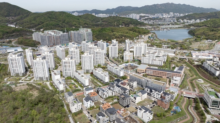 의왕시 백운밸리 전경