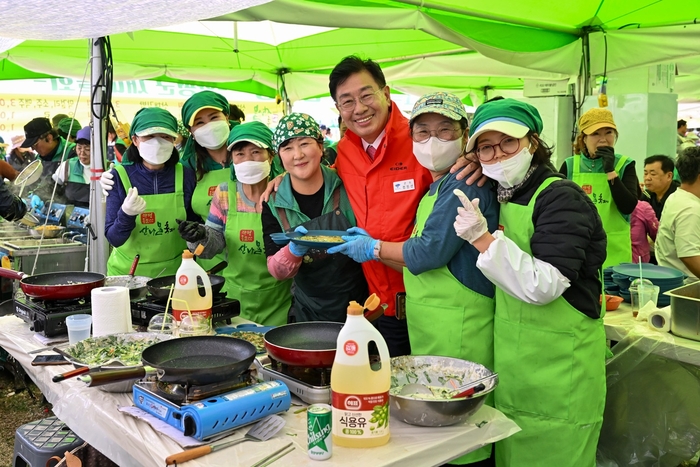 양평군 2025년 용문산산나물축제 다회용기 사용 현장