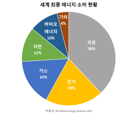 세계 최종 에너지 소비 비율