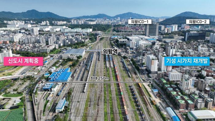 의왕시 의왕역세권 전경