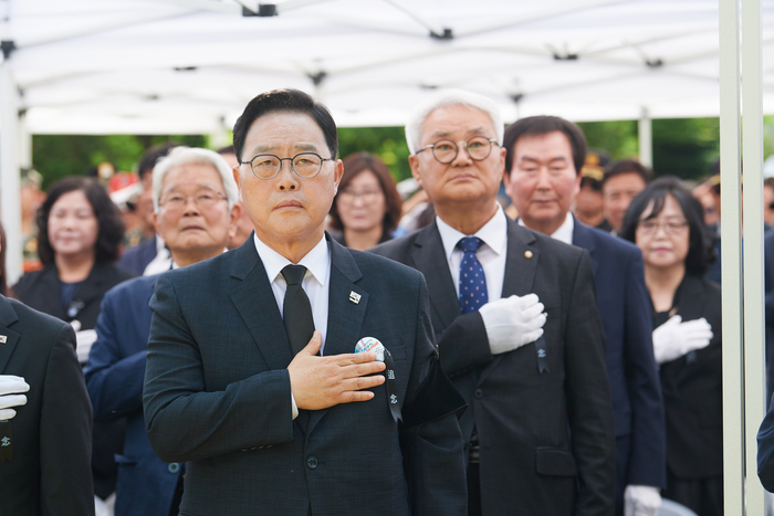 강수현 양주시장 6일 제70회 현충일 추념식 주재
